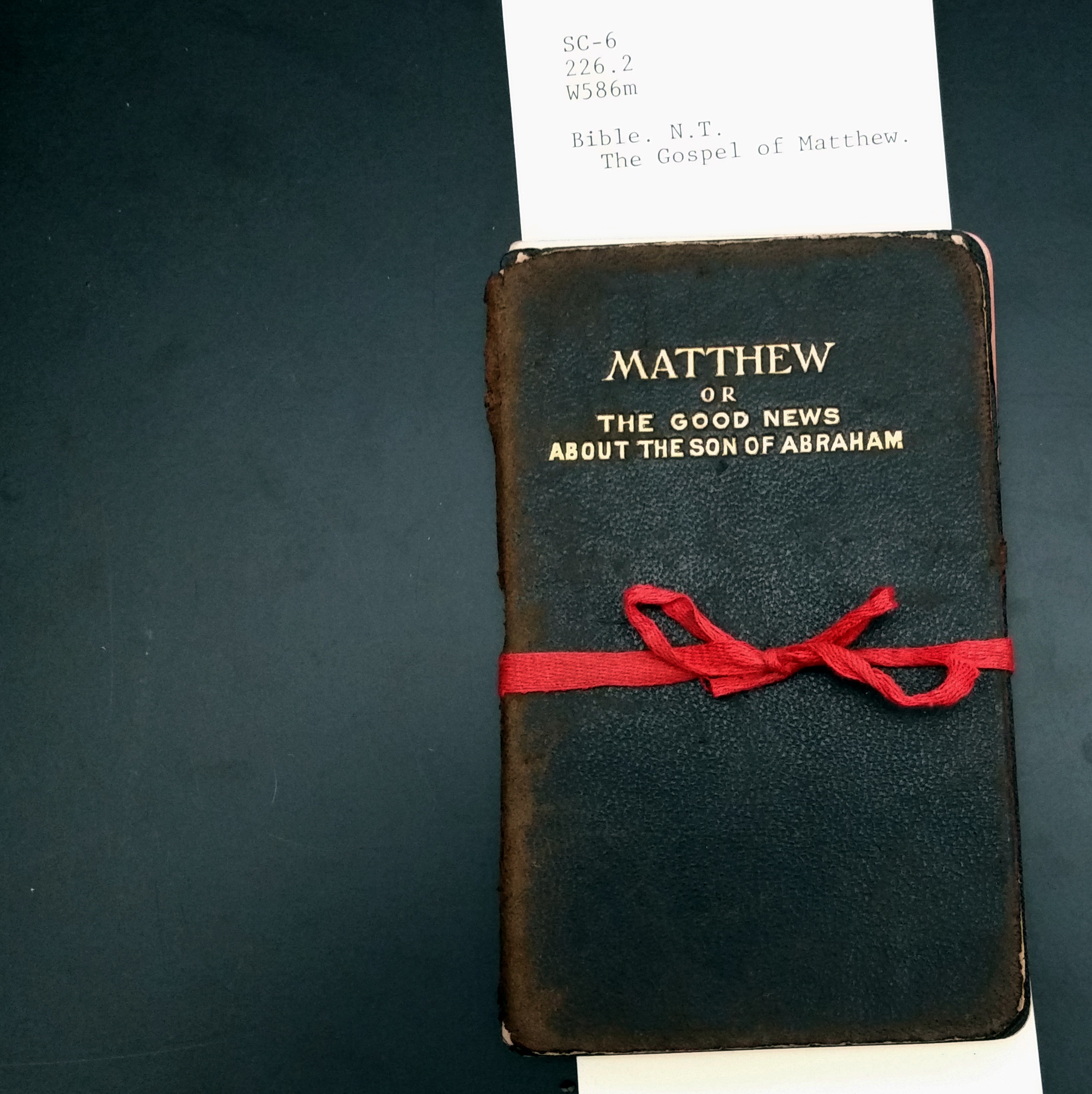 Matthew or the Good News about the Son of Abraham