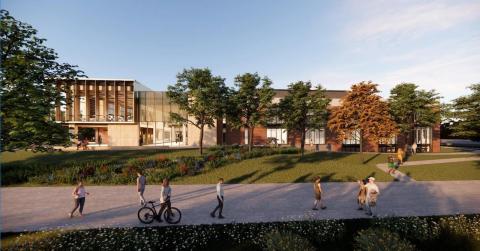 Library Exterior - East